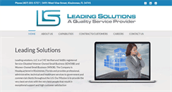 Desktop Screenshot of leadingsolutions-llc.com
