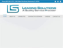 Tablet Screenshot of leadingsolutions-llc.com